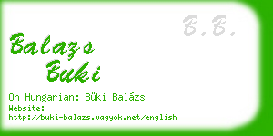 balazs buki business card